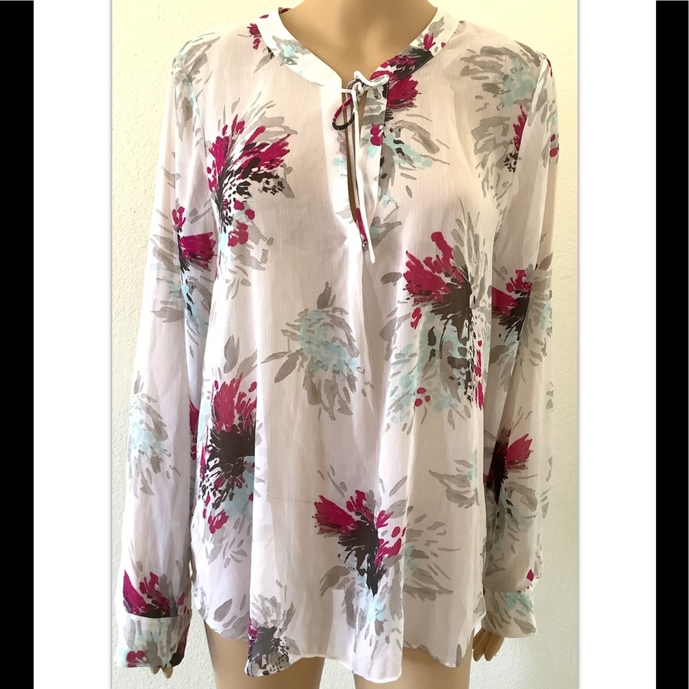 Banana Republic Women Blouse Sz Large, floral